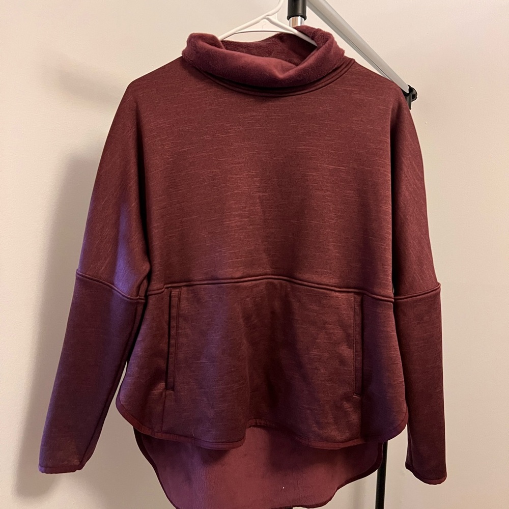 The North Face Women's Maroon Cowl Neck Sweater